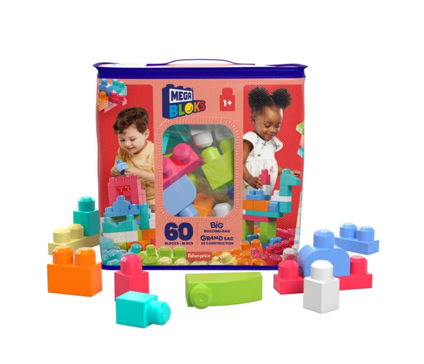 Mega Bloks Klocki Zestaw 60 el torba różowa - 331512 - zdjęcie 2